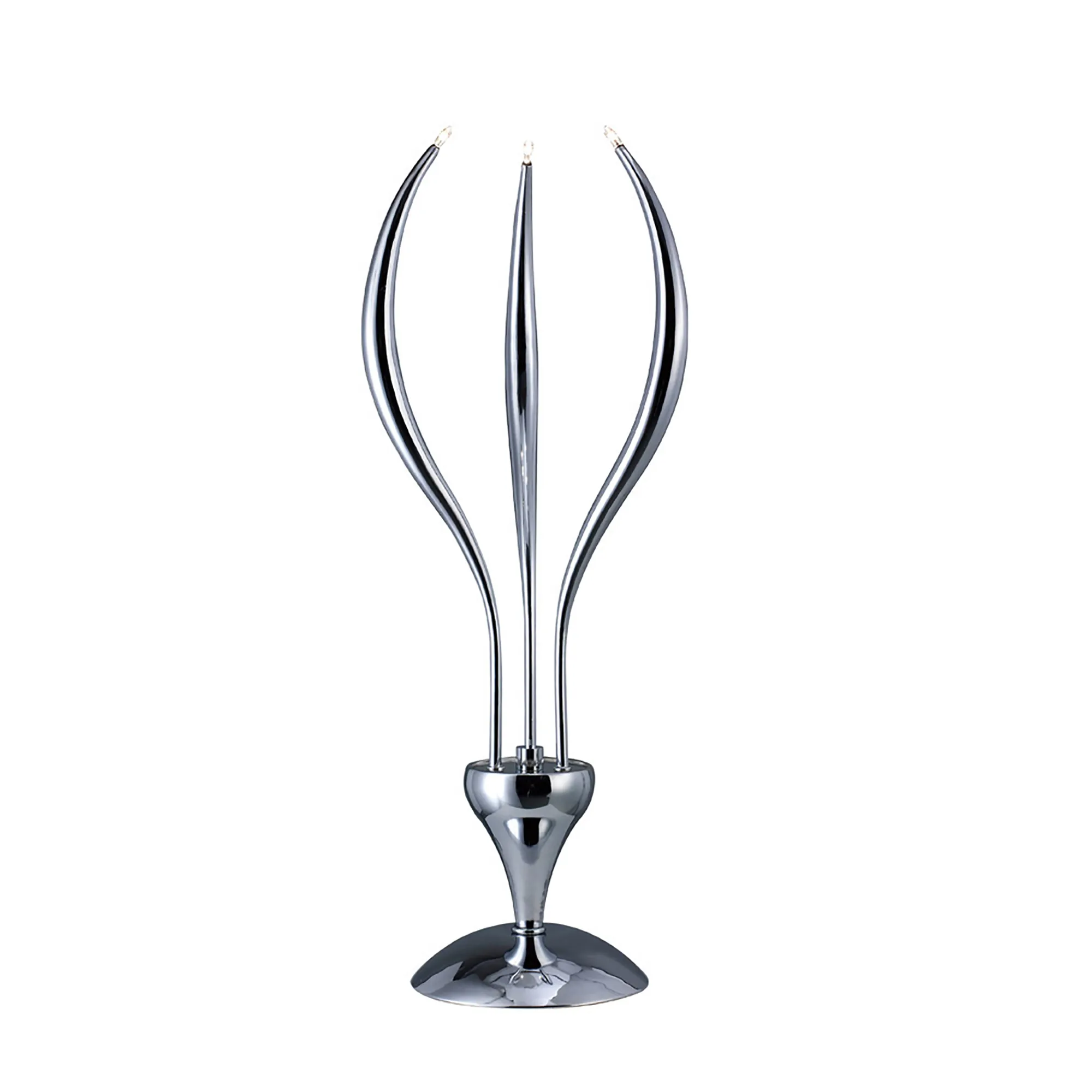 IL30145  Llamas 78cm 3 Light Table Lamp Polished Chrome